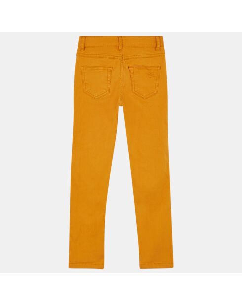 Jean slim Romain en Coton orange