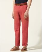 Pantalon chino Regular Kutdroit corail