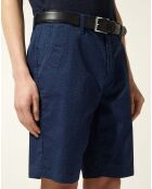 Bermuda Regular Fit Kumoti imprimé bleu marine