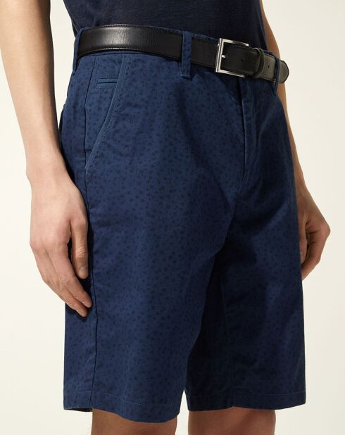 Bermuda Regular Fit Kumoti imprimé bleu marine