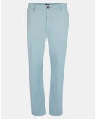 Pantalon chino 100% Coton Bio carotte Kulight bleu clair