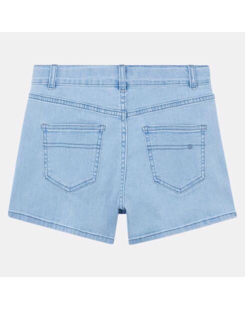 Short en Coton Moona taille haute bleached