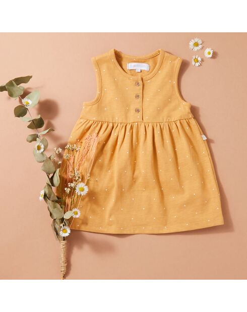 Robe en Coton biologique Tanta ocre