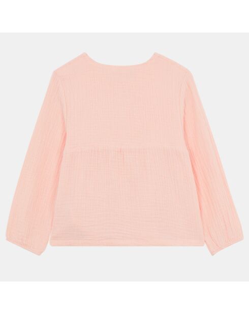 Blouse en Gaze de Coton Roxane rose