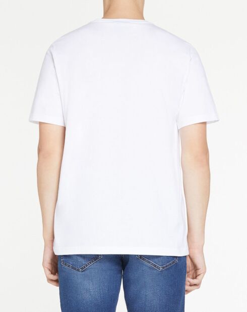 T-Shirt 100% Coton Bio tête de mort blanc