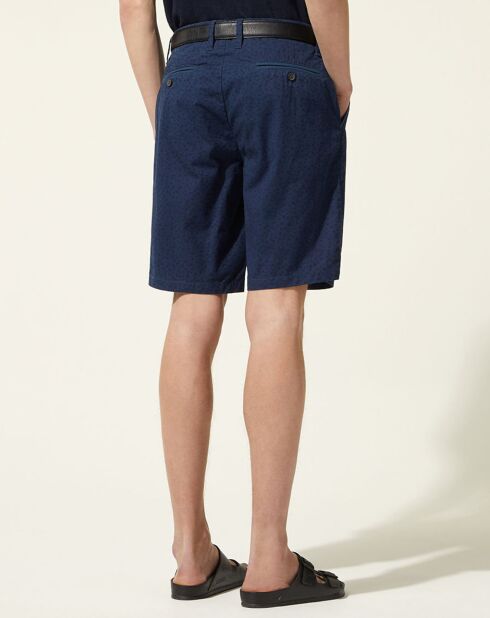 Bermuda Regular Fit Kumoti imprimé bleu marine