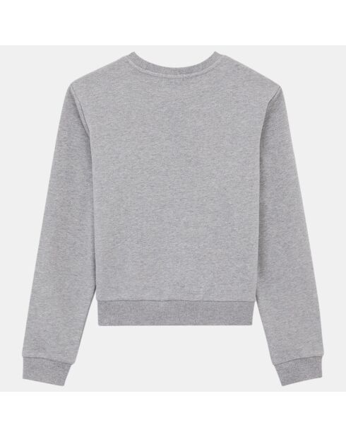 Sweat en Coton Mary gris chiné