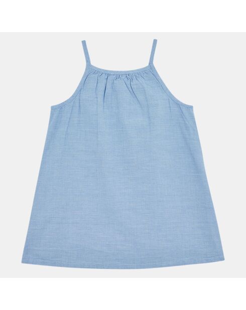 Robe en Coton biologique Quoura bleu ciel