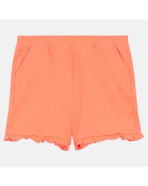 Short en Jersey de Coton organique Ully corail