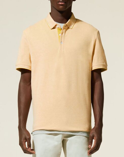 Solox gelbes gerades Poloshirt