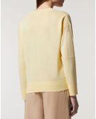 Pull droit en Lin & Coton Maelis jaune