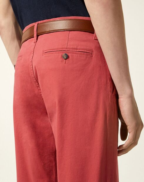 Pantalon chino Regular Kutdroit corail