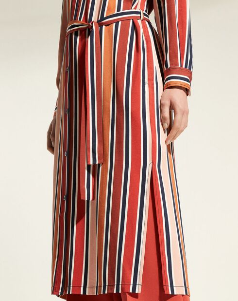Robe chemise Malice rayures multicolore
