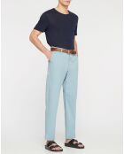 Pantalon chino 100% Coton Bio carotte Kulight bleu clair