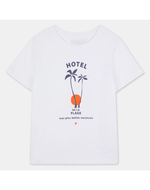 Taylor Weißes Baumwoll-T-Shirt