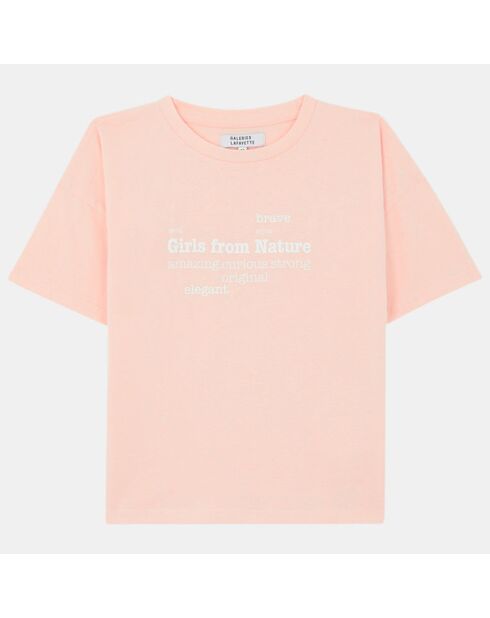 T-Shirt en Coton biologique Divette rose