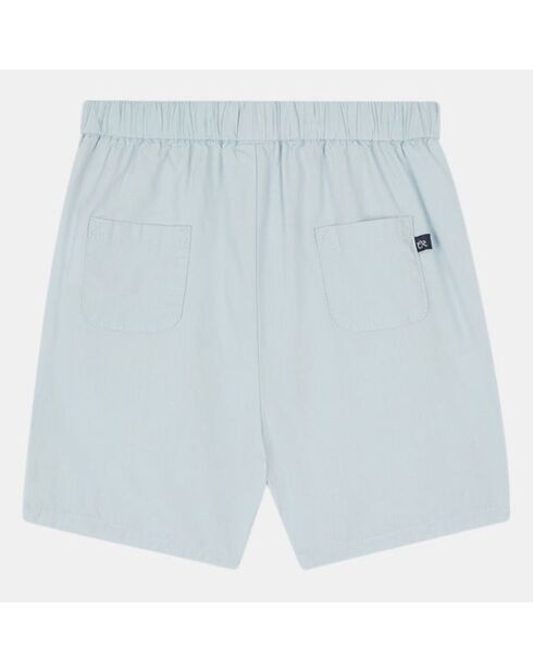 Short en Popeline de Coton Sormio bleu