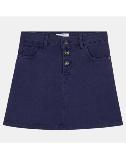 Jupe en Twill de Coton biologique Vava bleu marine