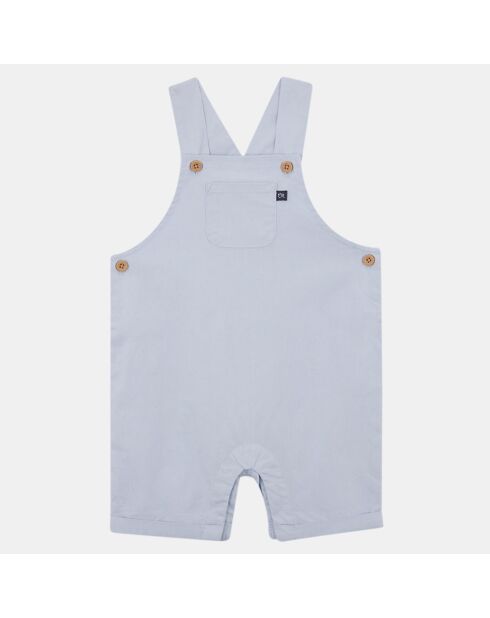 Salopette short Solo en Coton bleue
