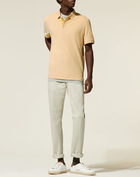 Solox gelbes gerades Poloshirt