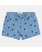 Short en Denim biologique Rina bleu ciel