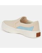 Slip On en Coton Bio Courtney beige/bleu