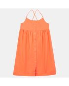 Robe en Coton organique Ava orange