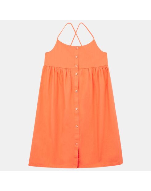 Robe en Coton organique Ava orange