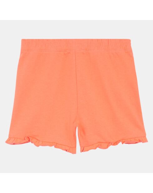 Short en Jersey de Coton organique Ully corail