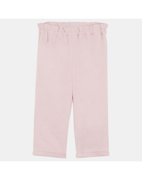 Pantalon Norma en Coton mélangé rose