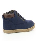 Bottillons en Velours de Cuir Tackland marine