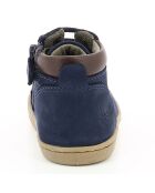Bottillons en Velours de Cuir Tackland marine