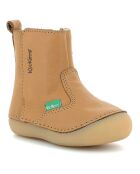 Bottillons en Cuir Socool camel clair