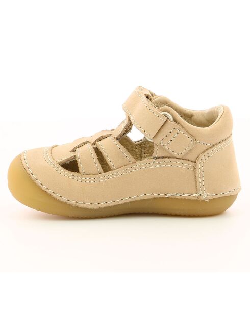 Salomés en Cuir Sushy beiges