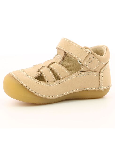 Salomés en Cuir Sushy beiges