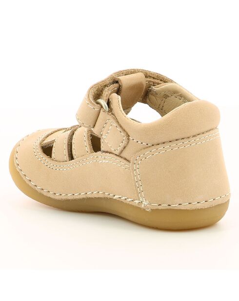 Salomés en Cuir Sushy beiges