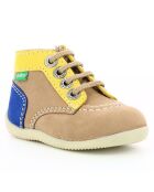 Bottillons en Cuir Bonzip-2 beige/jaune clair