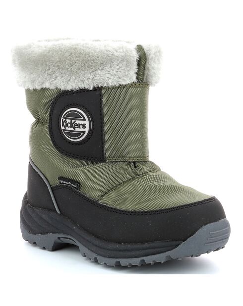 Boots Jumpsnow intérieur fourré kaki/noir