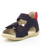 Sandales en Cuir Boping marine/rouge