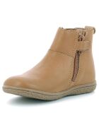 Boots en Cuir Vetudi camel/doré