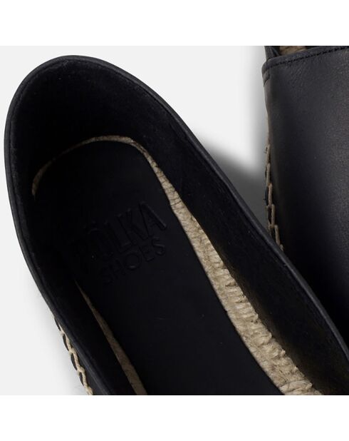 Espadrilles en Cuir Lea noires