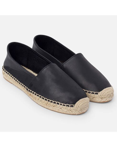 Espadrilles en Cuir Lea noires