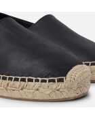 Espadrilles en Cuir Lea noires