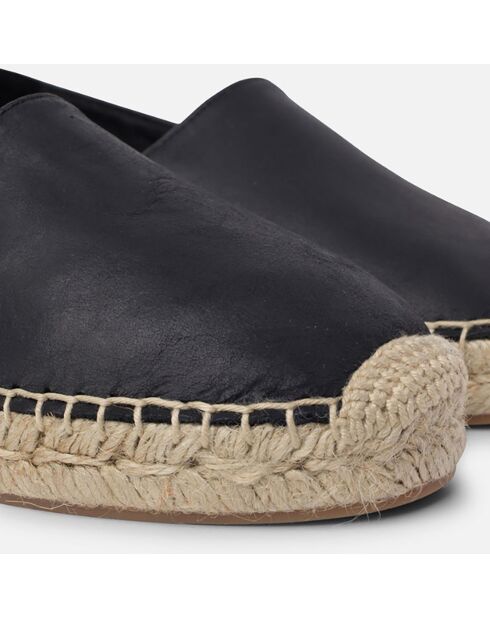 Espadrilles en Cuir Lea noires