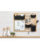 Organisateur mural personnalisable bois - 57x46x10.5 cm
