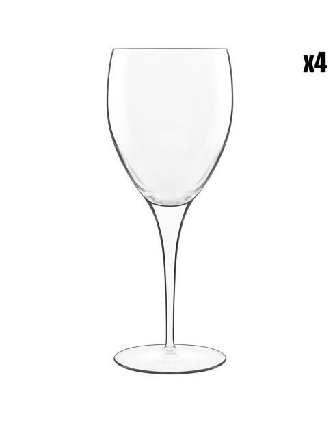 4 Verres à vin Michel Angelo transparents - 52 cl