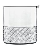 6 doorzichtige bekers Roma 1960 - 30cl