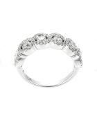 Bague Couronne Diamant 1.31 ct or blanc
