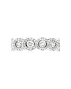 Bague Couronne Diamant 1.31 ct or blanc