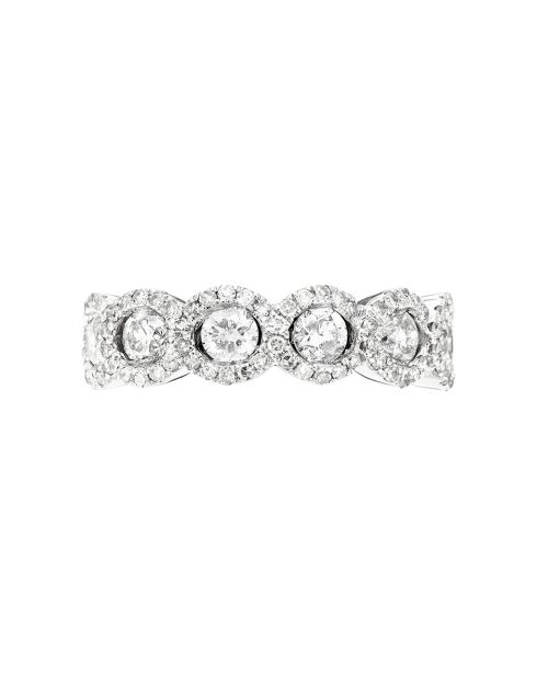 Bague Couronne Diamant 1.31 ct or blanc